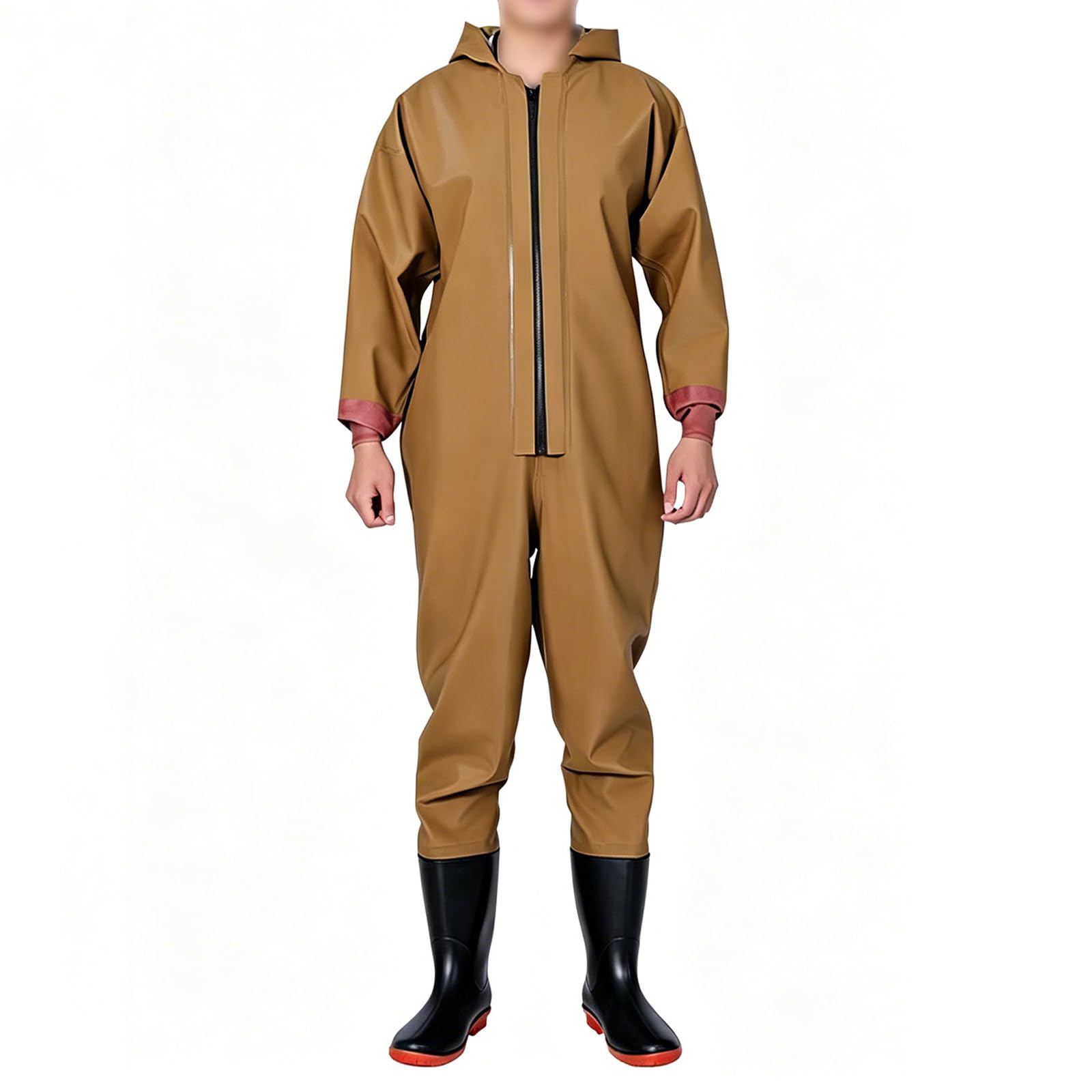 Wader da Pesca Impermeabili e Traspiranti, A Corpo Intero con Stivali Integrati; Ideali per Pesca A Mosca, Pesca al Colpo, Pesca in Mare, attività Agricole e Caccia.,A~a,42