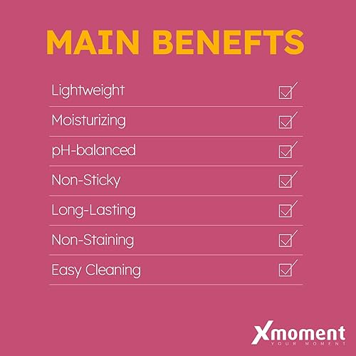 Miniatura 8 de Xmoment Lubricante a base de agua ultra suave  Lubricante personal de 8 onzas líquidas para sexo vaginal y anal, lubricante equilibrado de pH sin