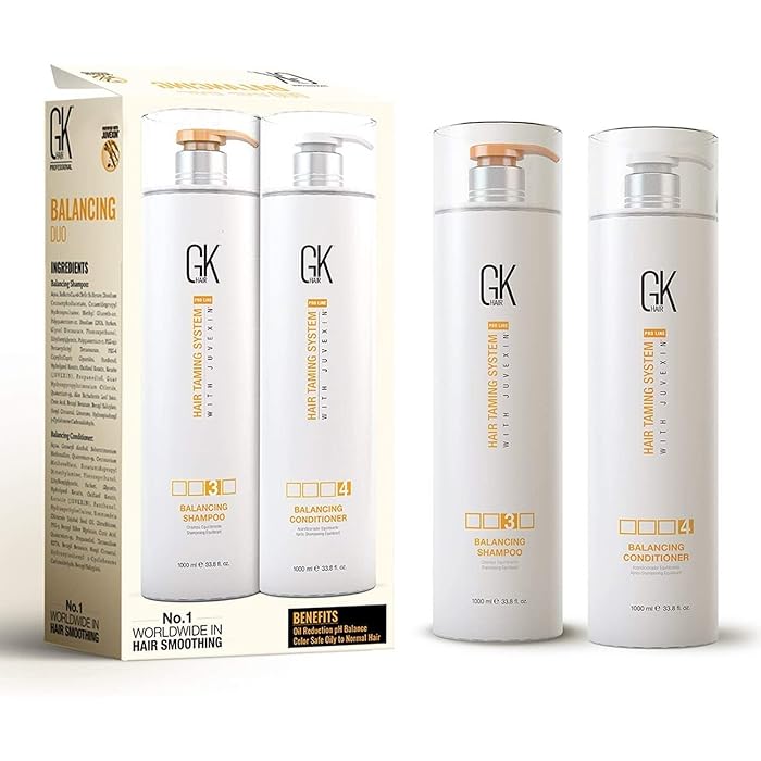 Buy GK HAIR Global Keratin Balancing Shampoo and Conditioner Sets (33.8
