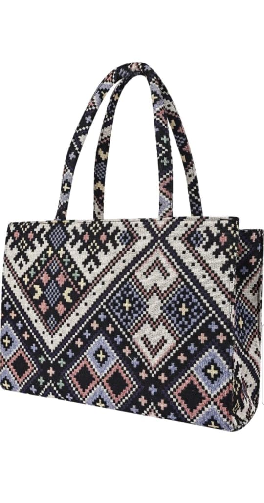 Taha Mark Brown Shaded LIne Textured Womens Bag Ladies Purse Handbag Shoulder Bag Fits upto Laptop Perfect For Work & Daily Use Crafted Designed For Women (B0DD768VK4) Amazon Price History, Amazon Price Tracker