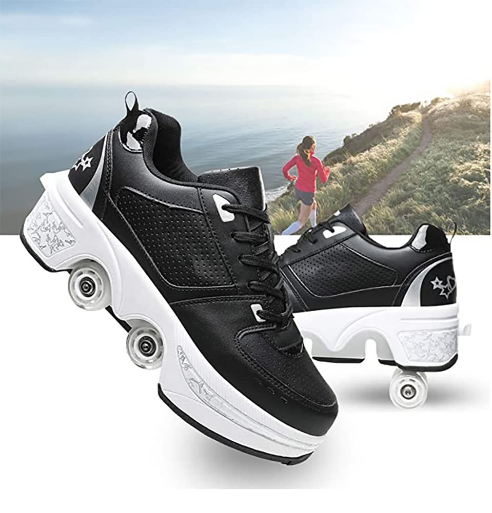 Zapatos con Ruedas para Niños y Mujeres - Patines de Skate, Zapatillas Deportivas de Patinaje y Correr — view 3