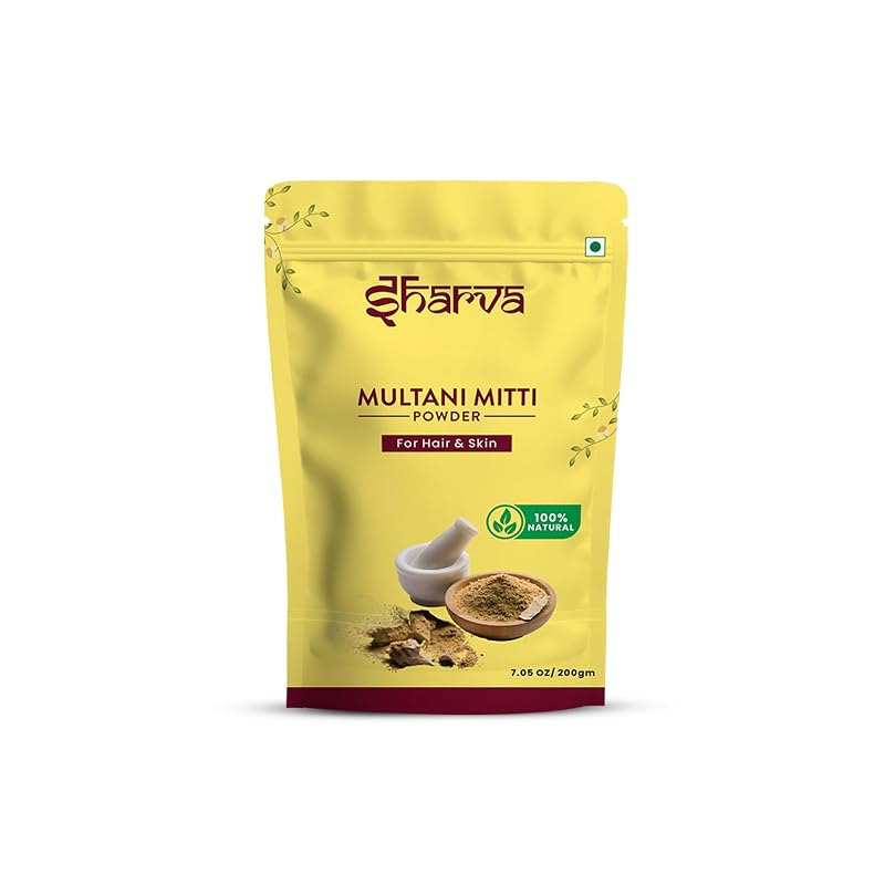 SHARVA ENTERPRISE Máscara de argila Multani Mitti, modelo MM-001