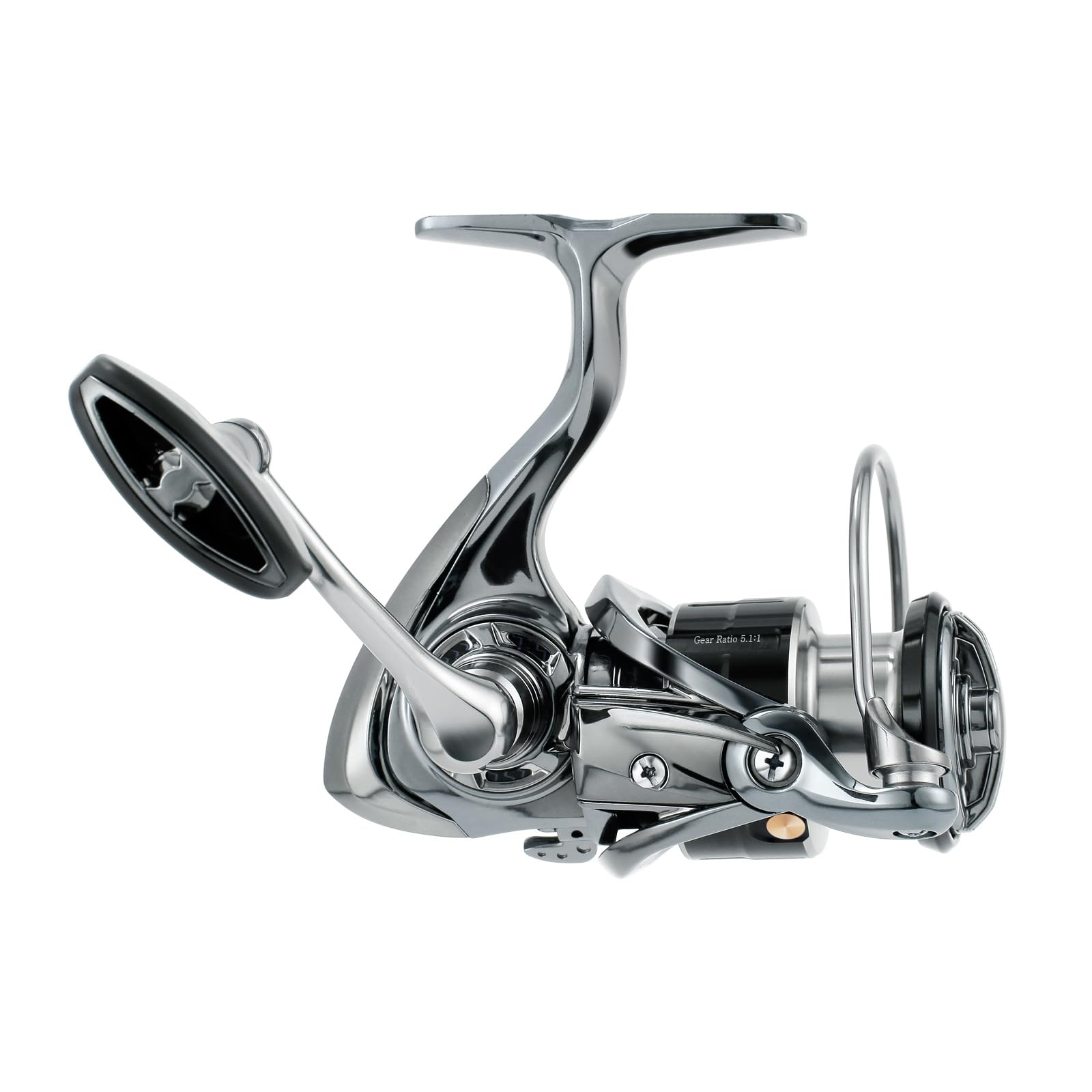 Ultralekki kołowrotek spinningowy z metalowym korpusem, szybkie przełożenie 5,5:1, maks. moc ciągnięcia 15 kg/15 kg, 7+1 BBS, ultra gładkie kołowrotki wędkarskie słodkowodne, rozmiar 1000