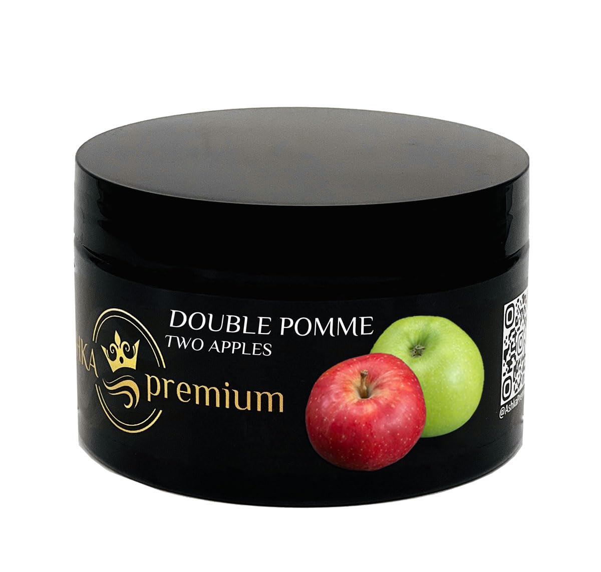 Ashka Premium goût chicha Double Pommes - Pot 250 Gr - saveur shisha Double Pommes narghuilé