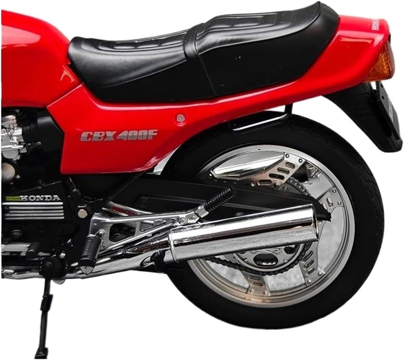 Scale Model 1:12 Scale for CBX 400F Motorcycle Model Kit Red Static Die Casting Collection Ornaments Collectible Ornaments