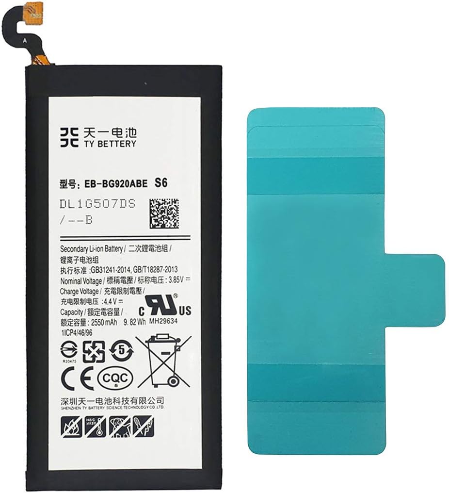 [TY BETTERY] Battery compatible with EB-BG920ABE Samsung Galaxy S6