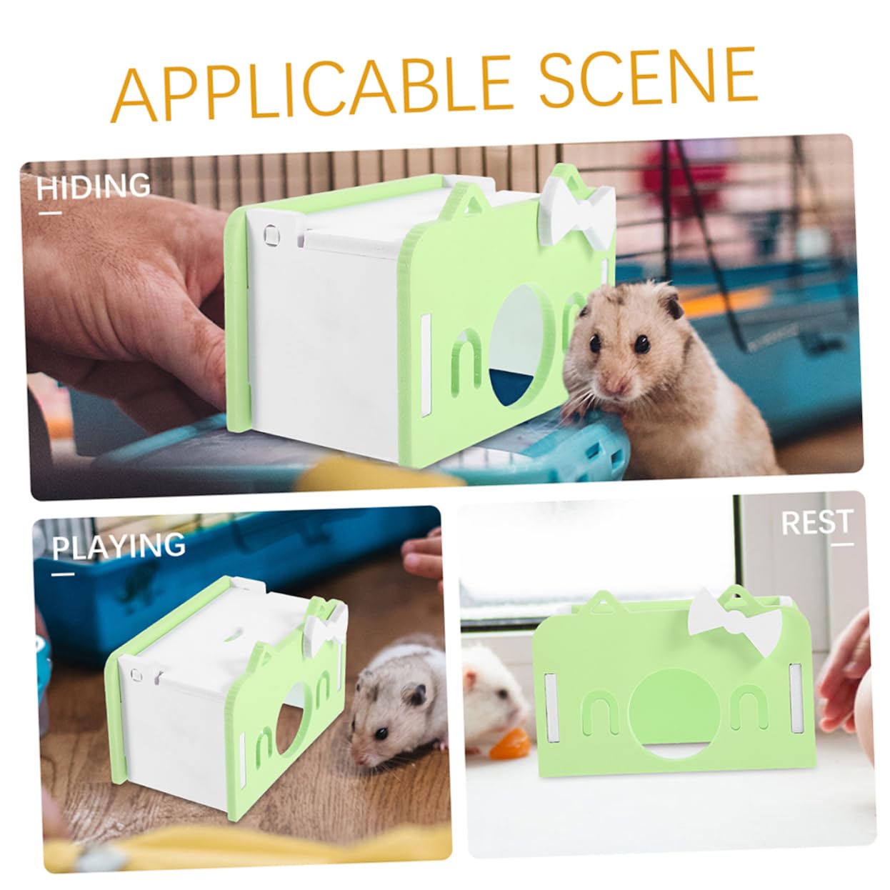 BESPORTBLE 8stücke Meerschweinchen Versteckhaus Hamster-Hideout Chinchilla Schlafplatz Material Bunte Dekoration Für Kleintiere Sicher Und Langlebig