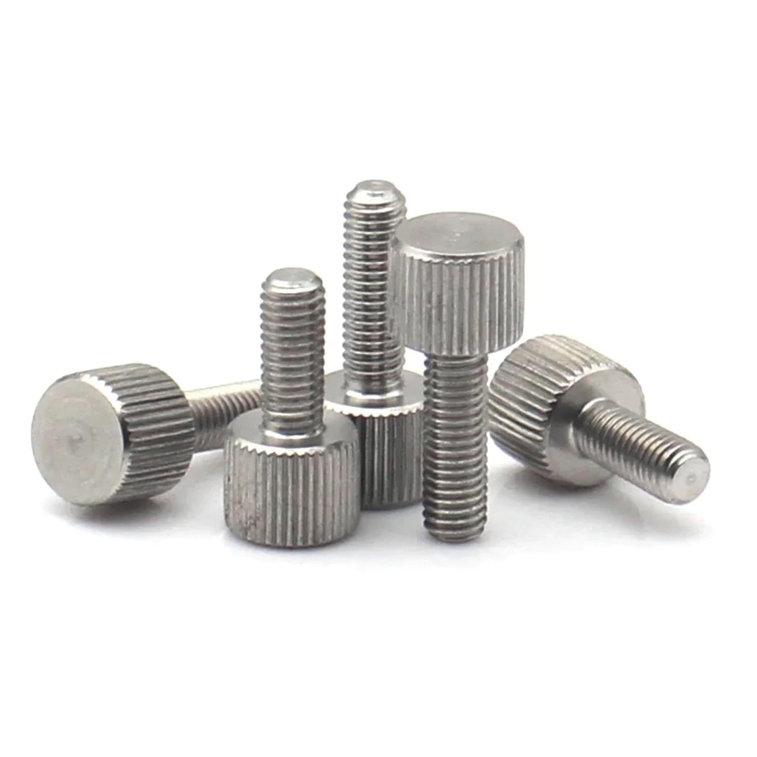 M2-M8 304 Stainless Steel Knurled Thumb Screws High Round Head Hand Tighten Assorted Sizes(25mm,M3 (5pcs))