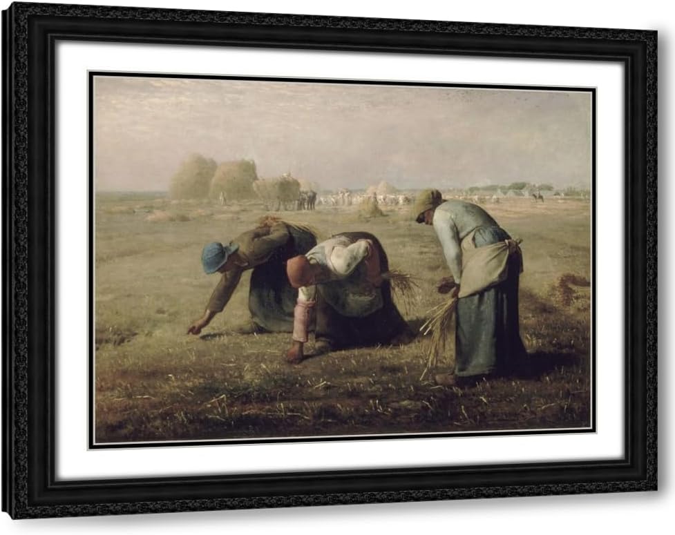 ArtDirect Gleaners Custom Framed Art Print Giclee Print or Canvas Options with Various Sizes and Customization by Jean-François Millet