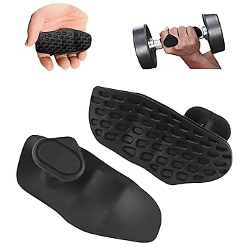 Jopplim Anti-Slip Workout Grips, Ergonomic Workout Gloves, Weight Lifting Grips, for Men and Women, Silicone Gym Grips Pads, Soft, Palm Protection, Suitable for Various Fitness Training - image, photos