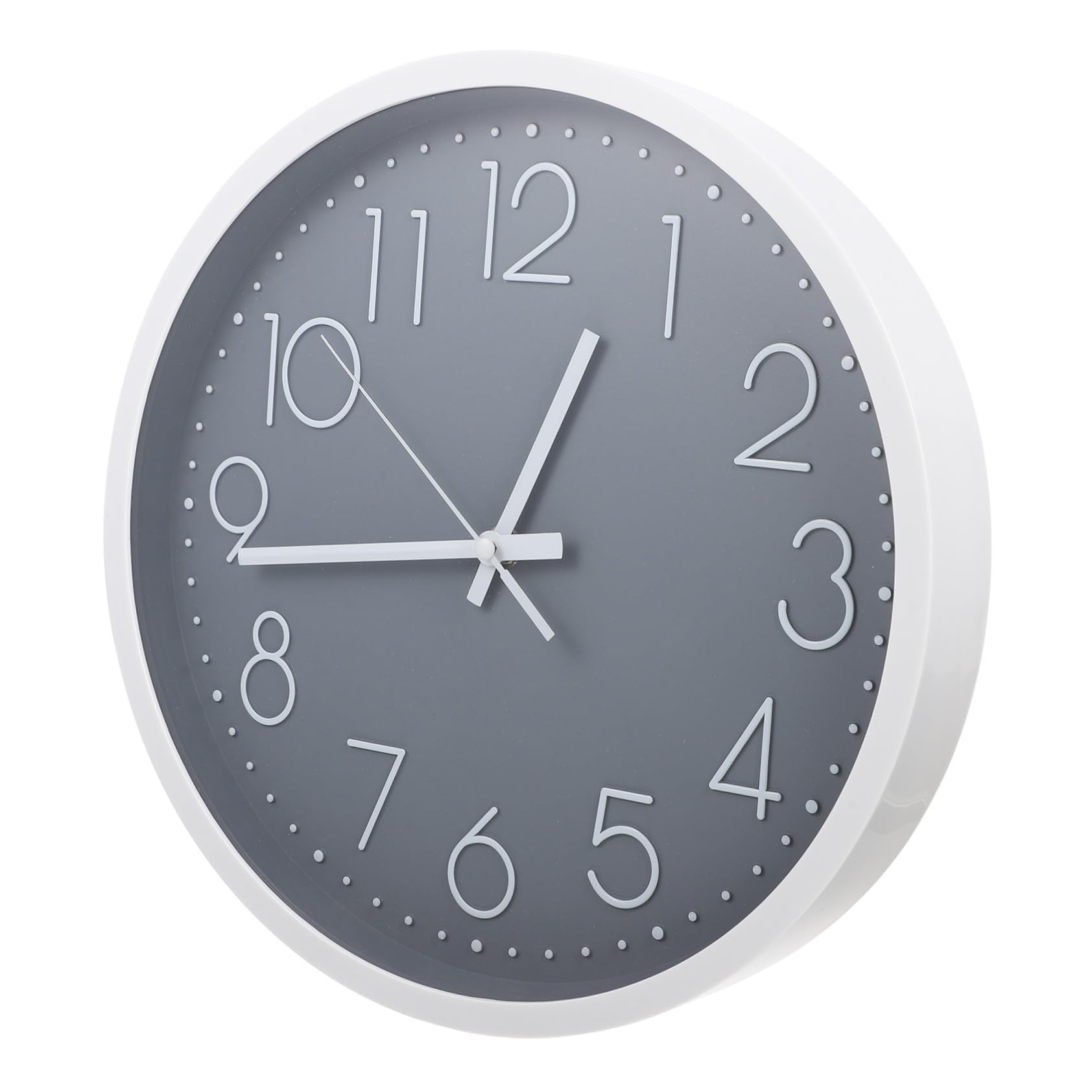 Horloge murale décorative grise 30 cm le cadeau utile pour leur chambre