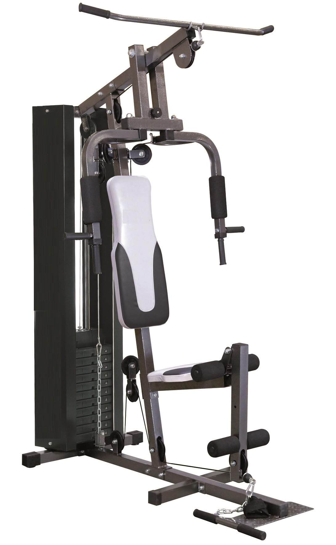 Stazione Multifunzione GetFit Force ST2200 - Pacco Pesi 68kg, Oltre 6 Esercizi-Allenamento a casa - Carico Percepito Fino a 115kg
