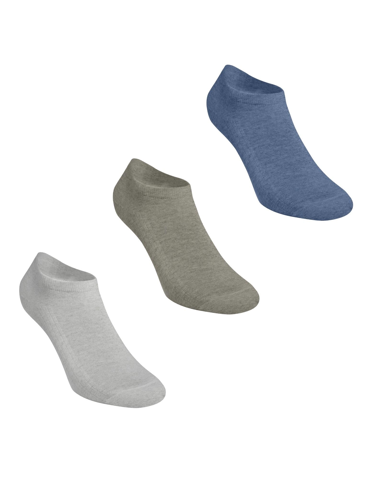 Pompea Men's Ass. Melange Mini Calza Lui X3 Sock, 39/42 (Pack Of 3)