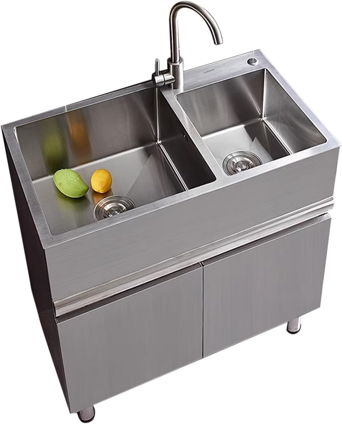 Kitchen Sink with Mobile, Commercial Laundry Sinks, Freestanding Bathroom Sink, Pet Washing Station, Tap and Drain Hose