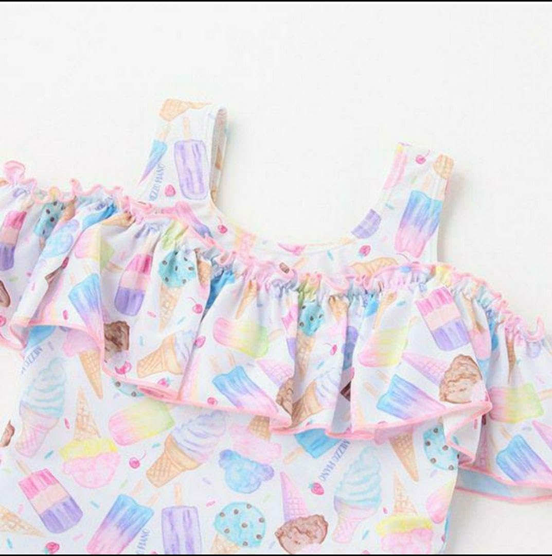 Amazon.co.jp: 130㎝ アイス セパレート 水着 マルチカラー SWIM 