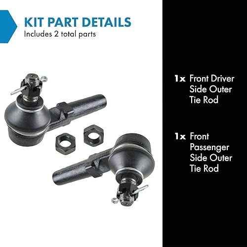 Miniatura 1081 de TRQ Juego de barras de acoplamiento exteriores compatibles con Chevrolet Cruze Volt 2016-2019