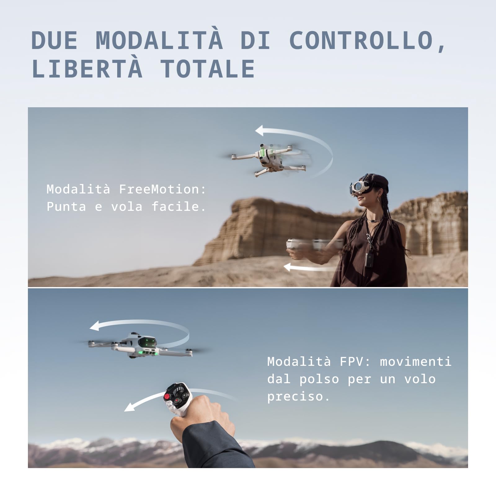 Antigravity A1 Pack Explorer (3 batterie) – Drone 360 8K immersivo, Punta e vola, anticollisione, 249 g e pieghevole, Deep Track, ritorno automatico, fino a 10 km, editing automatico
