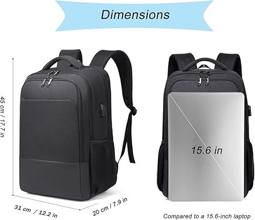 Miniatura 3 de Seekvigor Laptop Backpack for Men Business Computer Backpack with USB Charging Port 28L Water Resistant College Backpack with Laptop Compartment for