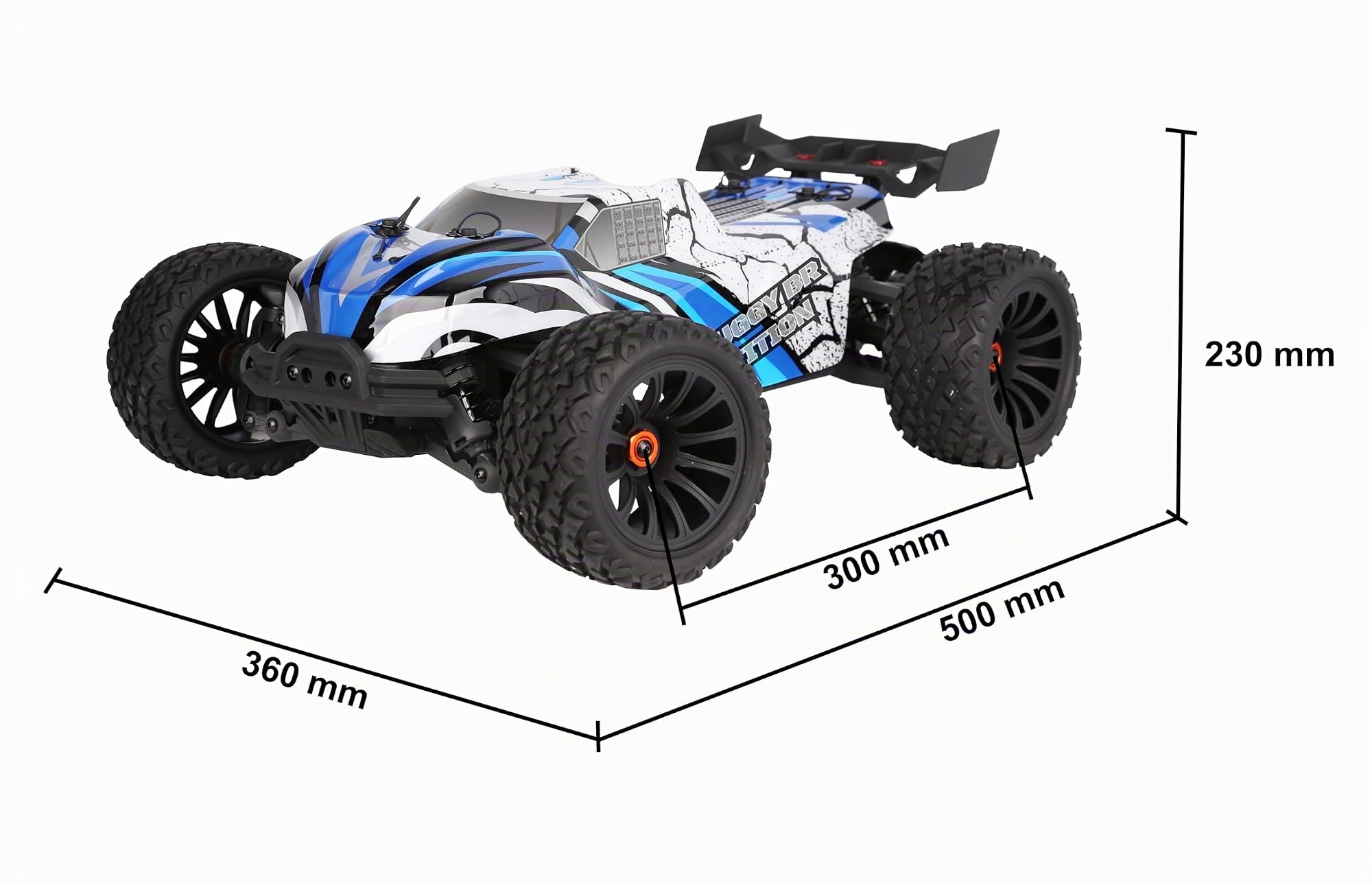Z-10 Competition Truggy BR Brushed RTR (LxBxH 50x36x23 cm, ca. 3600 g, Maßstab 1:10XL, bis zu 40 km/h, ab 14 Jahren, inkl. Akku und USB Ladekabel, ferngesteuertes Auto, Spielzeug) 3145