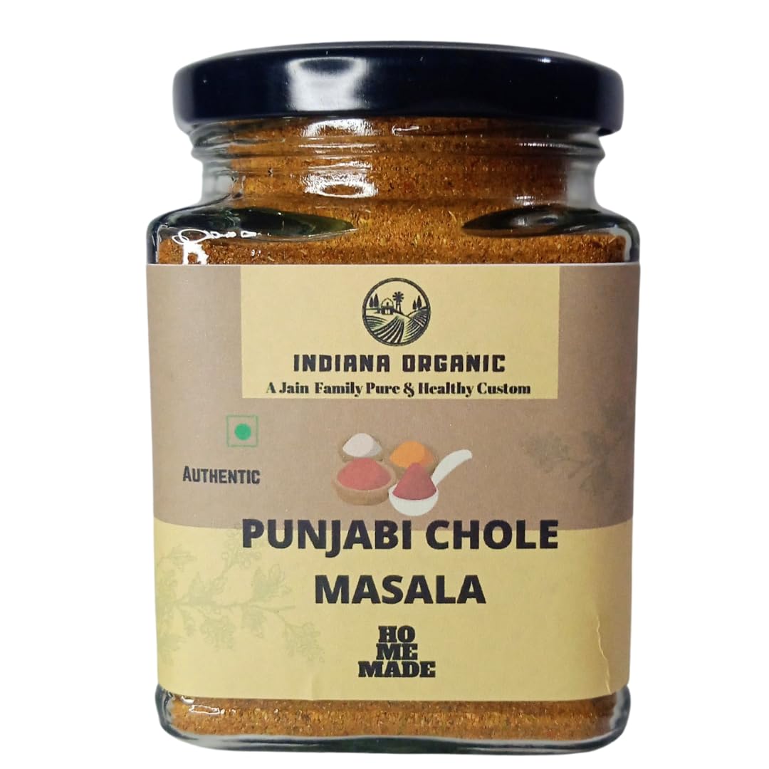 Indiana Organic Punjabi Chole Channa Masala Powder | Punjabi Tadka - 150 Gram | No onion & garlic | Freshly ground packed on order (B08XQDV14M) Amazon Price History, Amazon Price Tracker