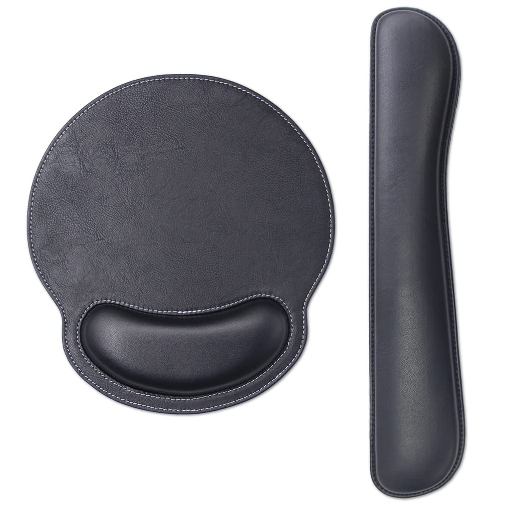 Leather Pad Wrist Support Keyboard Mat Rest Office Mice Gamer Mosue Pads