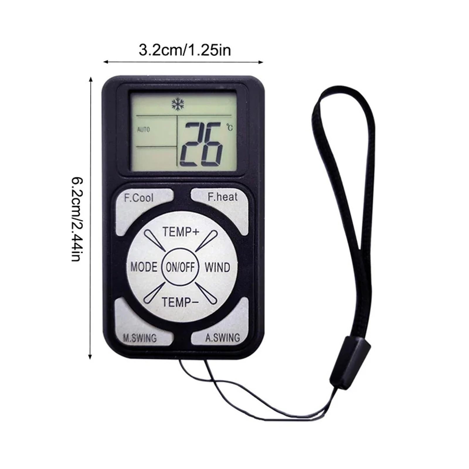 Mini Telecomando Universale Portatile Luminoso For Climatizzatore Che Si Illumina Al Buio, Compatibile Con I Principali Condizionatori D'aria