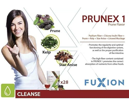 Miniatura 2 de FuXion Prunex 1, té de sabor desintoxicante para limpieza de colon, tiene un tránsito intestinal adecuado (Prunex 1, 28 palos)