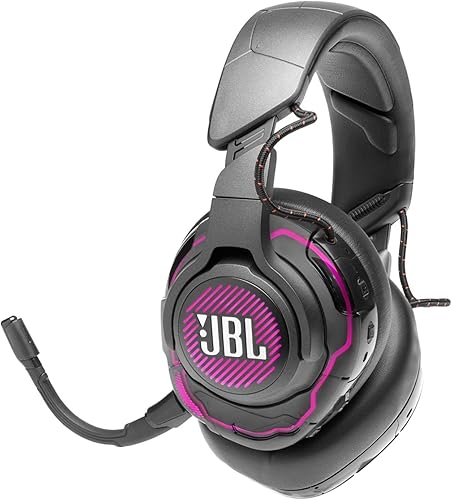 Miniatura 4 de JBL Quantum One - Auriculares RGB con cancelación de ruido sobre la oreja para juegos, color negro (renovado)