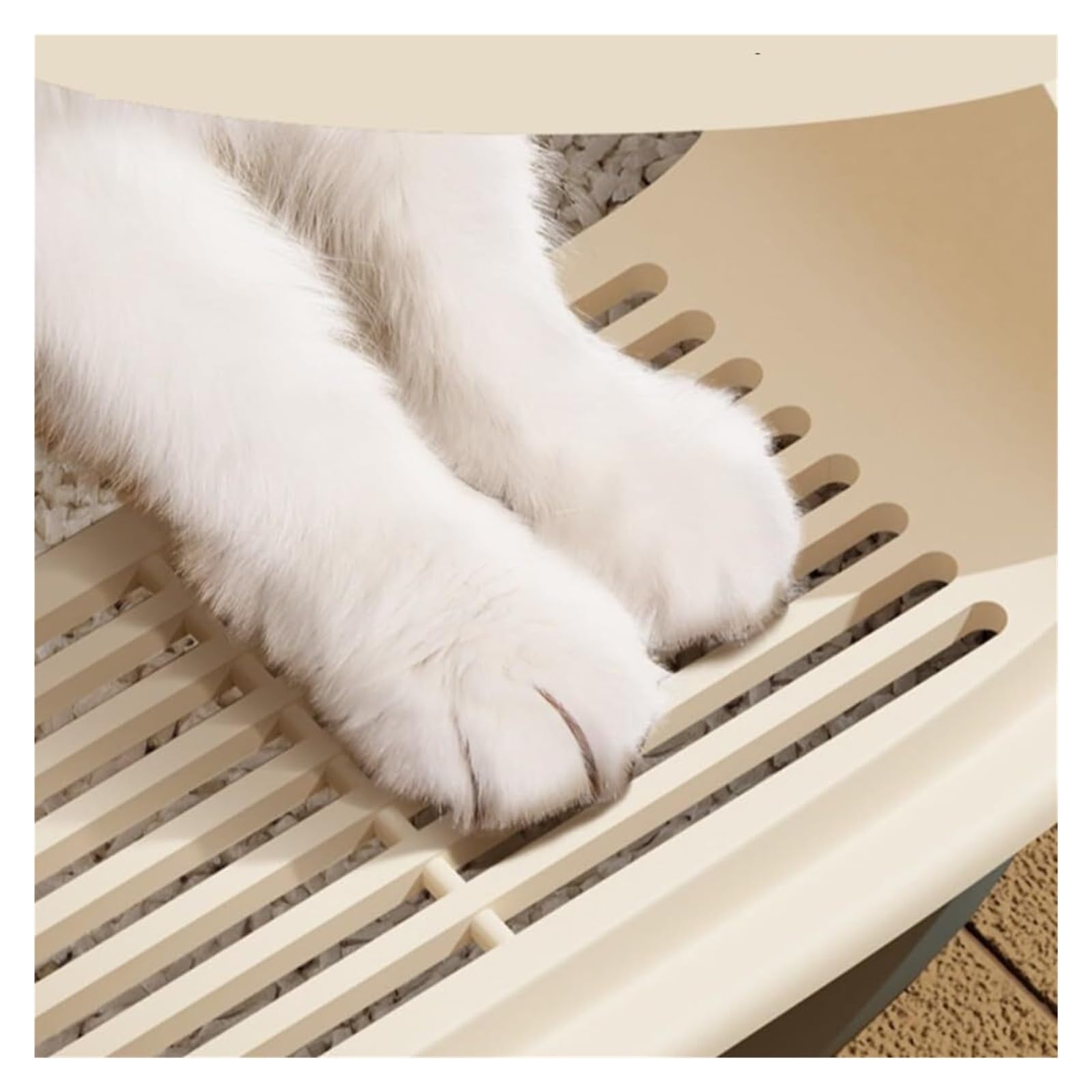 autopulente Lettiera for gatti grande staccabile con lato alto, antispruzzo, toilette for gatti, vassoio for gattini, facile da pulire, for interni grande(Roze)