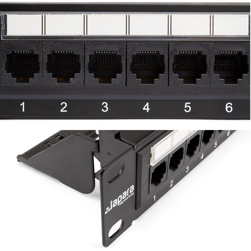 Lapara Patch panel rack 1U Cat 6A UTP IDC LA-4010203