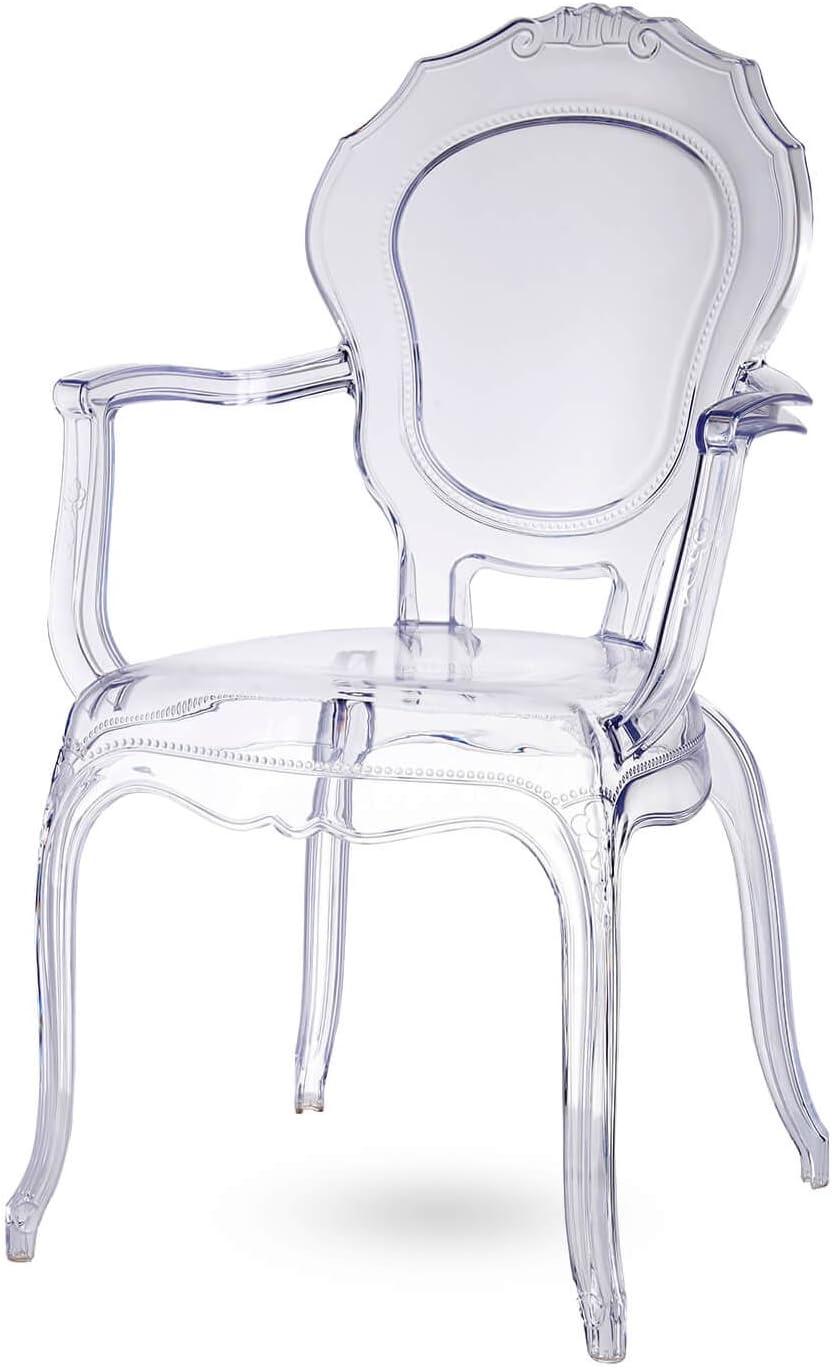 Broxster Chair | Modern and Brocante Design | Cristal Clear material | Kristal Color (Kristal)