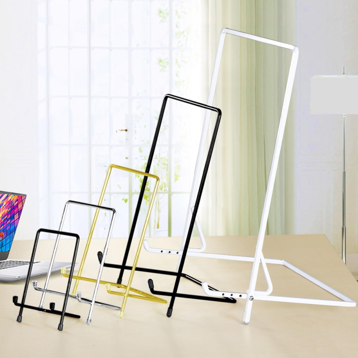 ABOOFAN Iron Display Stand for Picture Frame Strong Support Black
