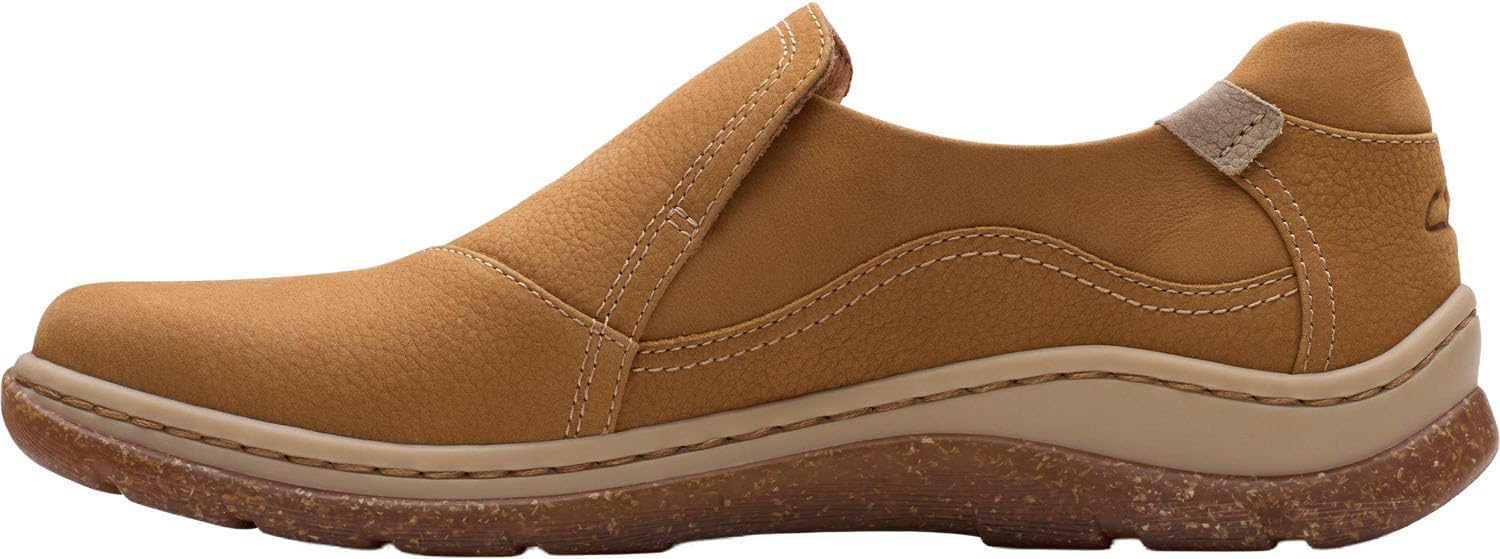 Clarks - Womens Orlene Slip Shoes, Color Light Tan Nubuck, Size: 7.5 N US - Image 2