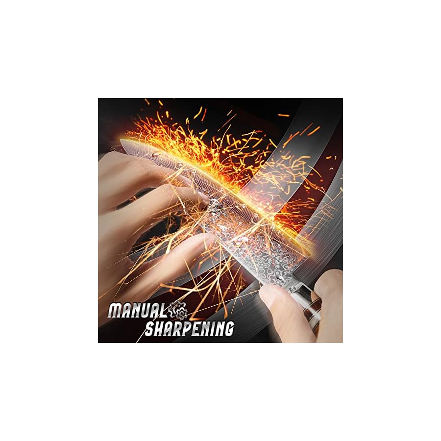 FANTECK-Damascus-Chef-Knife-8-inch-Kitchen-Knife-Premium-Sharp-Cooking-Knife-VG10-67-Layers-Stainless-Steel-Japanese-Knife-for-Home-Kitchen-and-RestaurantErgonomic-HandleGift-box-and-Plastic-sheath Fanteck Chef Knife 8 Inch, Japanese Damascus Kitchen Knife, Vg10 67 Layer High Carbon Stainless Steel Professional Sharp Chef’s Knife,Pakkawood Handle,Gift box,Plastic sheath& Sharpener