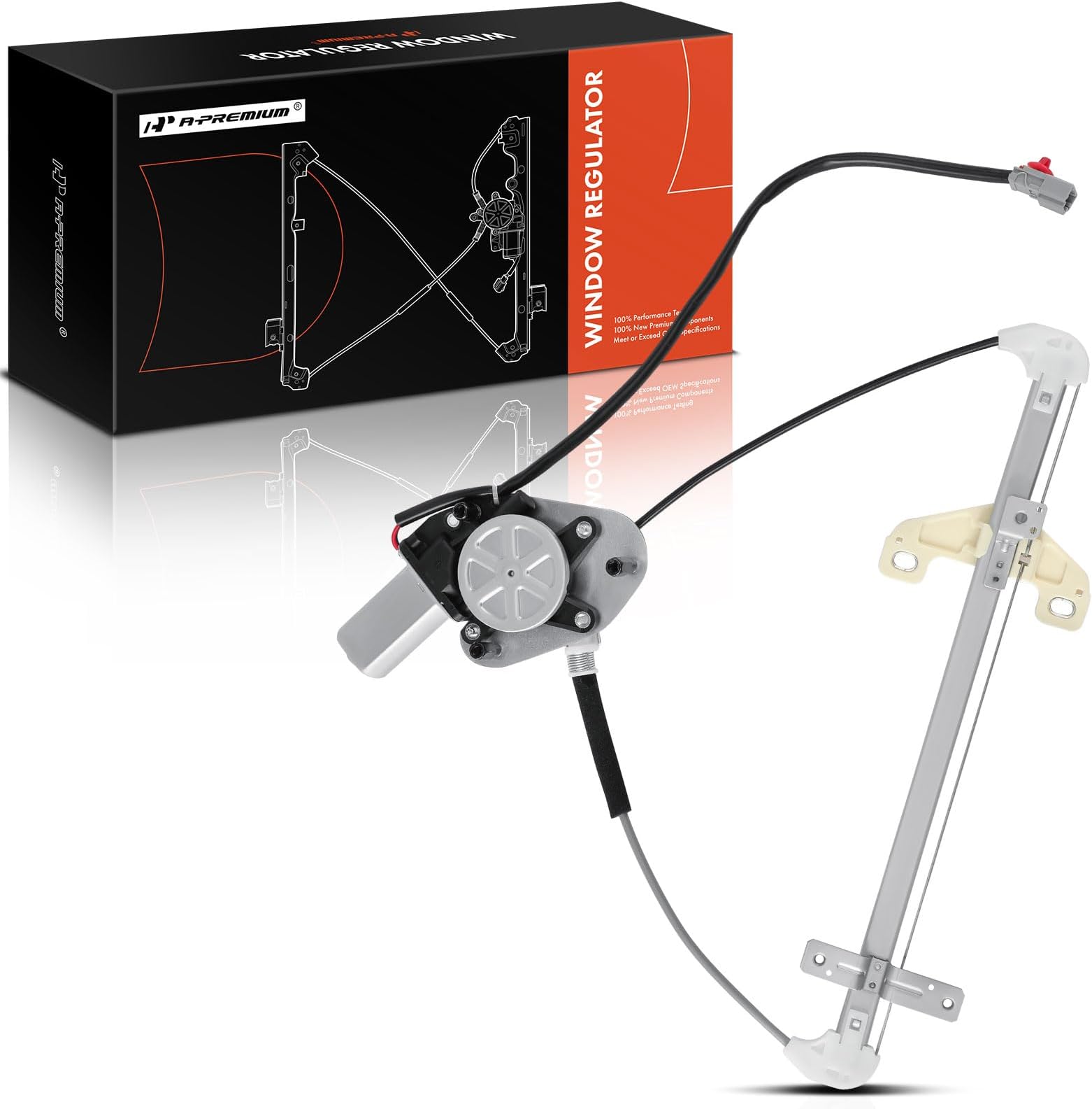 A-Premium Honda Civic 2001-2005 Rear Driver Side Power Window Regulator with Motor