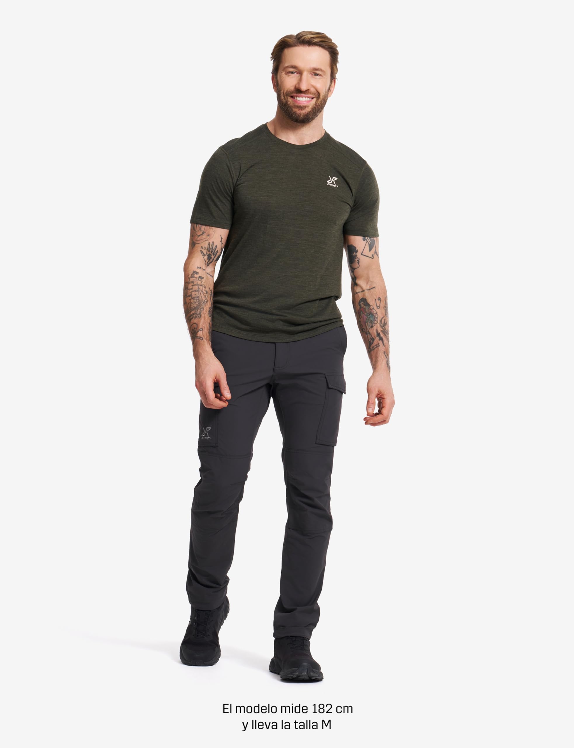 RevolutionRace Adventure Cargo Stretch Pants para Hombre, Pantalones de Senderismo para Todas Las Actividades al Aire Libre