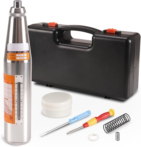 Probador de martillo de rebote de hormigón CTH-80 | Kit de prueba de fuerza de hormigón digital 10-70MPa (1450-10150psi) | Resiliómetro mecánico con