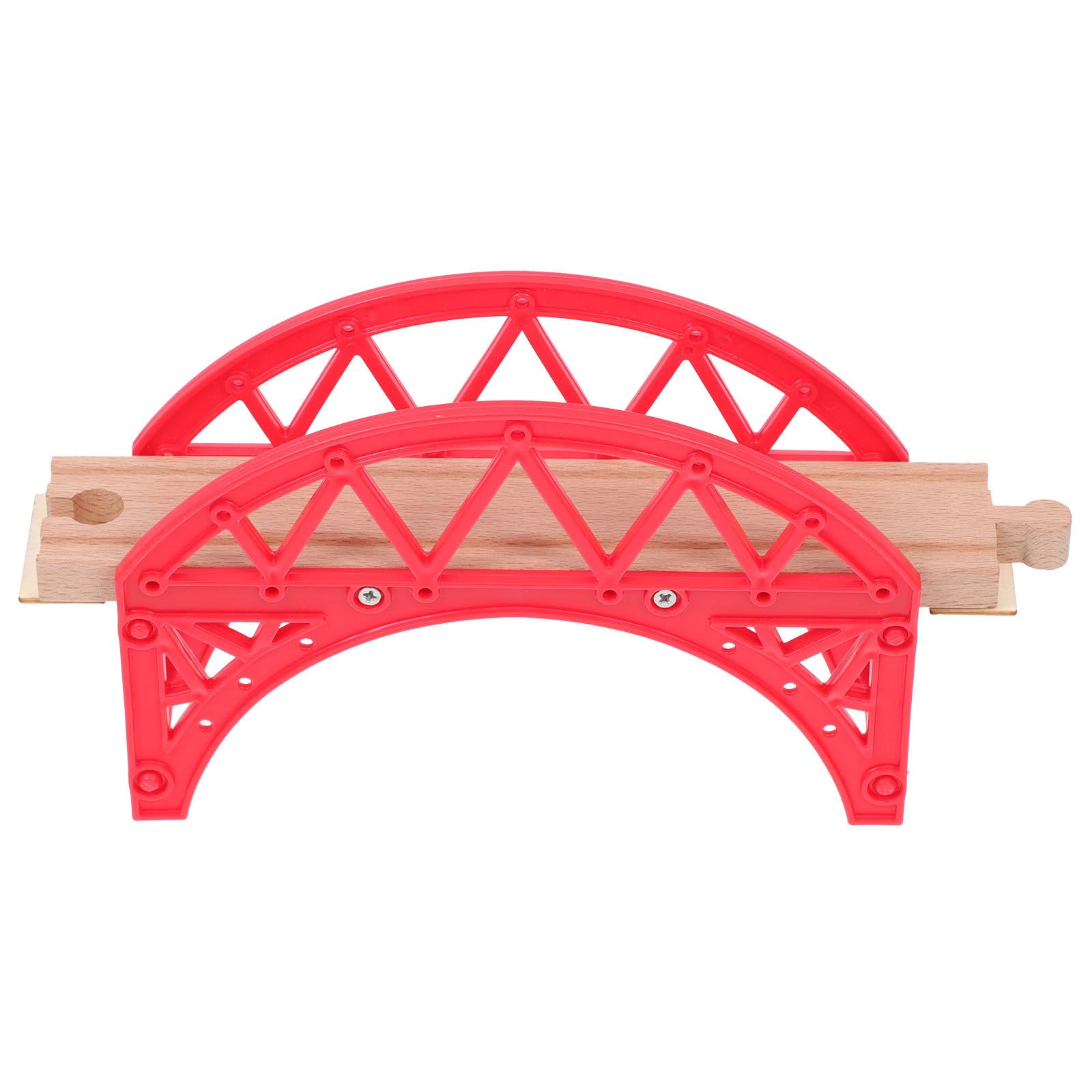 Toyvian 1pc Train Scene Toy Railway Bridge Toy Nativity Toys for Kids Wood Railway Bridge Train Bridge Railway Wooden Train Track Bridge Train Suspension Bridge Kid Toy Abs Rim Mini Child