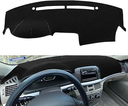 Dash Cover Mat Custom Fit for Hyundai Sonata 2006 2007 2008, Dashboard Cover Pad Carpet Protector Black F168