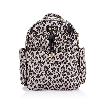 Amazon Com Itzy Ritzy Dream Backpack Diaper Bag Lightweight Backpack Made Of Puffer Style Material Features 14 Pockets Stroller Straps Changing Pad Adjustable Shoulder Straps Leopard 2 2 Pounds Baby