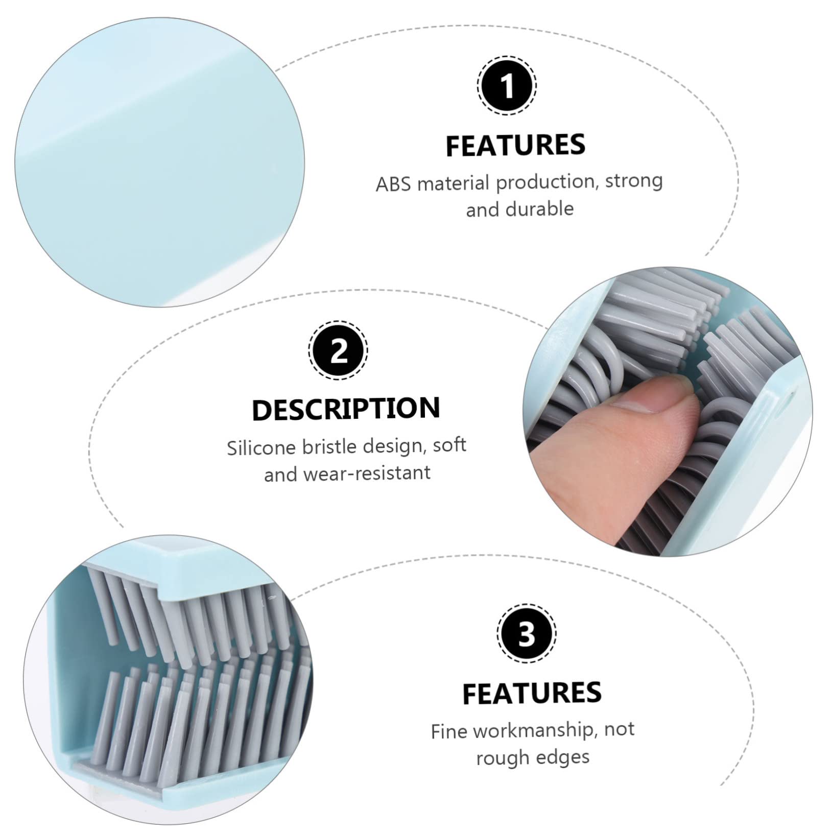 Angoily 4piezas Colector De Pelo para Ducha Atrapa Cabello para Pared Reutilizable y De Instalar Accesorio Compatible Superficies Orejas