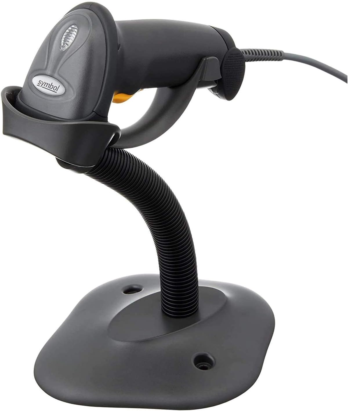 Zebra LS2208-SR20007R-UR USB Kit, Scanner, CBA-U01-S07ZAR Cable, 20-61019-02R Stand, Black