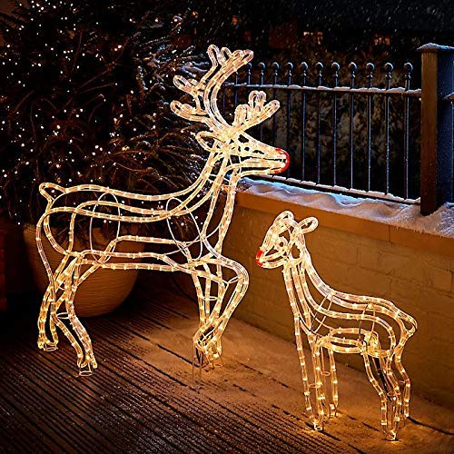 Image of DOJI 2835 SMD 120LEDs /meter LED Strip Rope Light Waterproof Outdoor Flexible Light with Connector for Diwali, Christmas, Indoor and Outdoor Decoration. (5 Meter, Warmwhite)