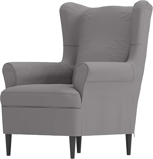 HomeTown Market The Cotton STRANDMON Wing Chair Cover Replacement is