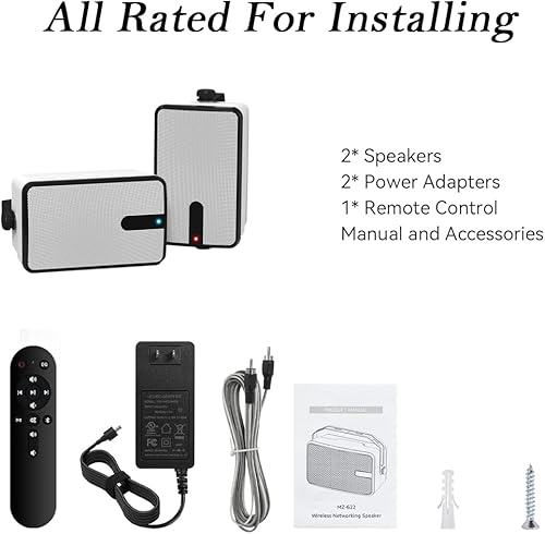 Miniatura 5 de YVU Altavoz Bluetooth para exteriores, sincronización inalámbrica de hasta 100 altavoces, sistema de sonido para interiores y exteriores, para