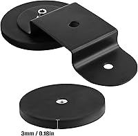 Vista 5 de PACEWALKER Soporte magnético para barra de luz, 2 unidades, soporte universal para luz de trabajo, con ventosa fuerte y bota de goma para lámpara