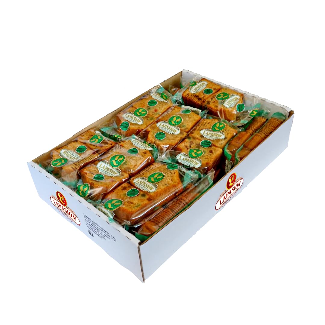 LAPASION - Bizcocho Plum Cake integral con frutas y pasas | Bizcochos Integral | Bollería | Bizcocho integral | Frutas confitadas | 2,5 Kg