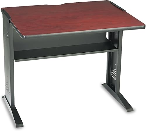 Miniatura 9 de Safco Products 1931 - Escritorio reversible para computadora superior 48 pulgadas de ancho caobaroble mediano