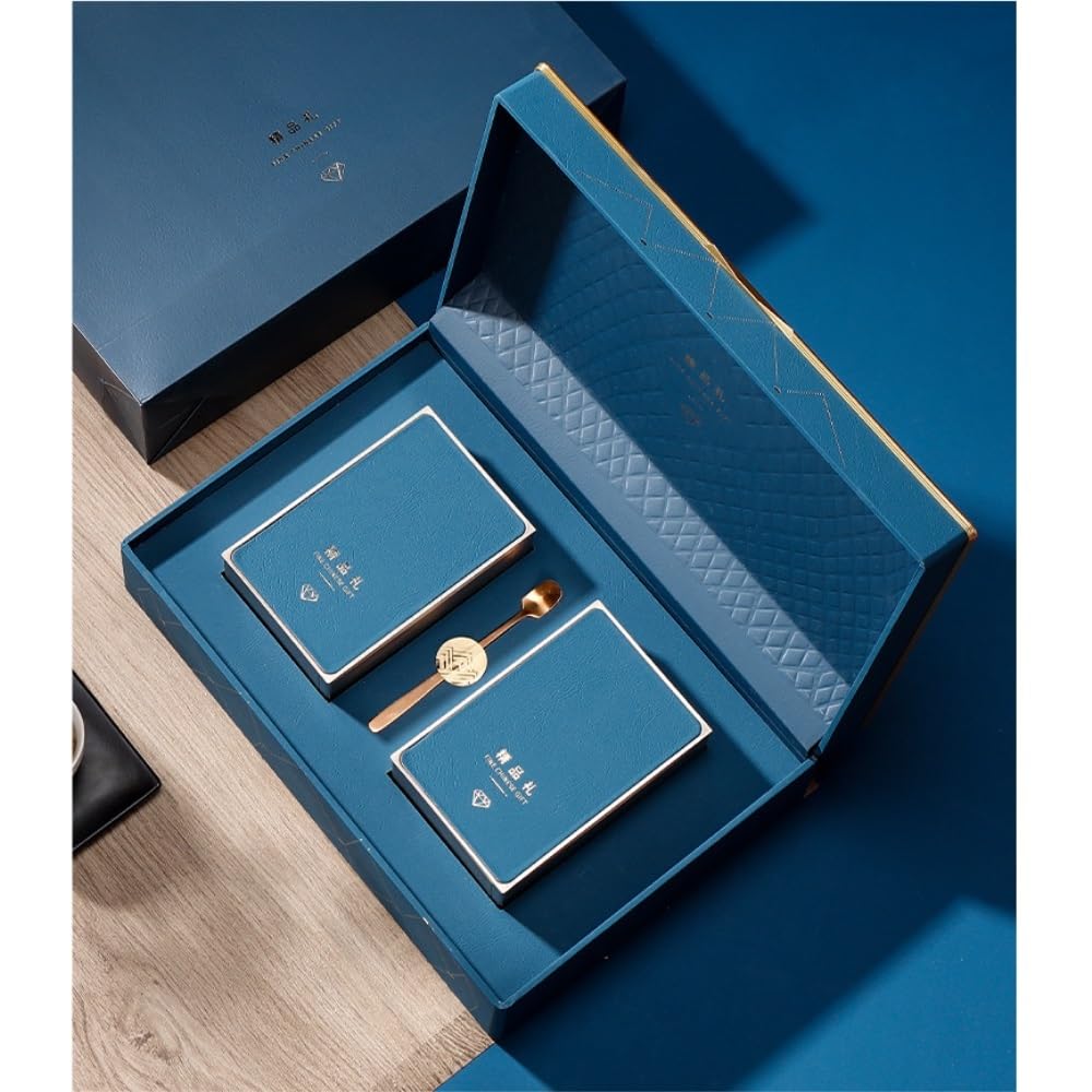 LYGSWDB Teedose, Großtee-Aufbewahrungsbehälter, Glas, versiegeltes Glas, quadratische Dose, Leere Dose, Bonbonglas, Tee-Set, Doppeldose, Geschenkbox-Set, Teedose (C)