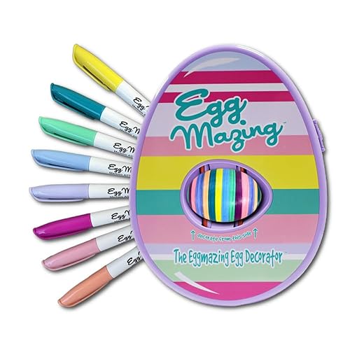Eggmazing Egg Decorator Kit - Easter Egg Decorating Spinner with